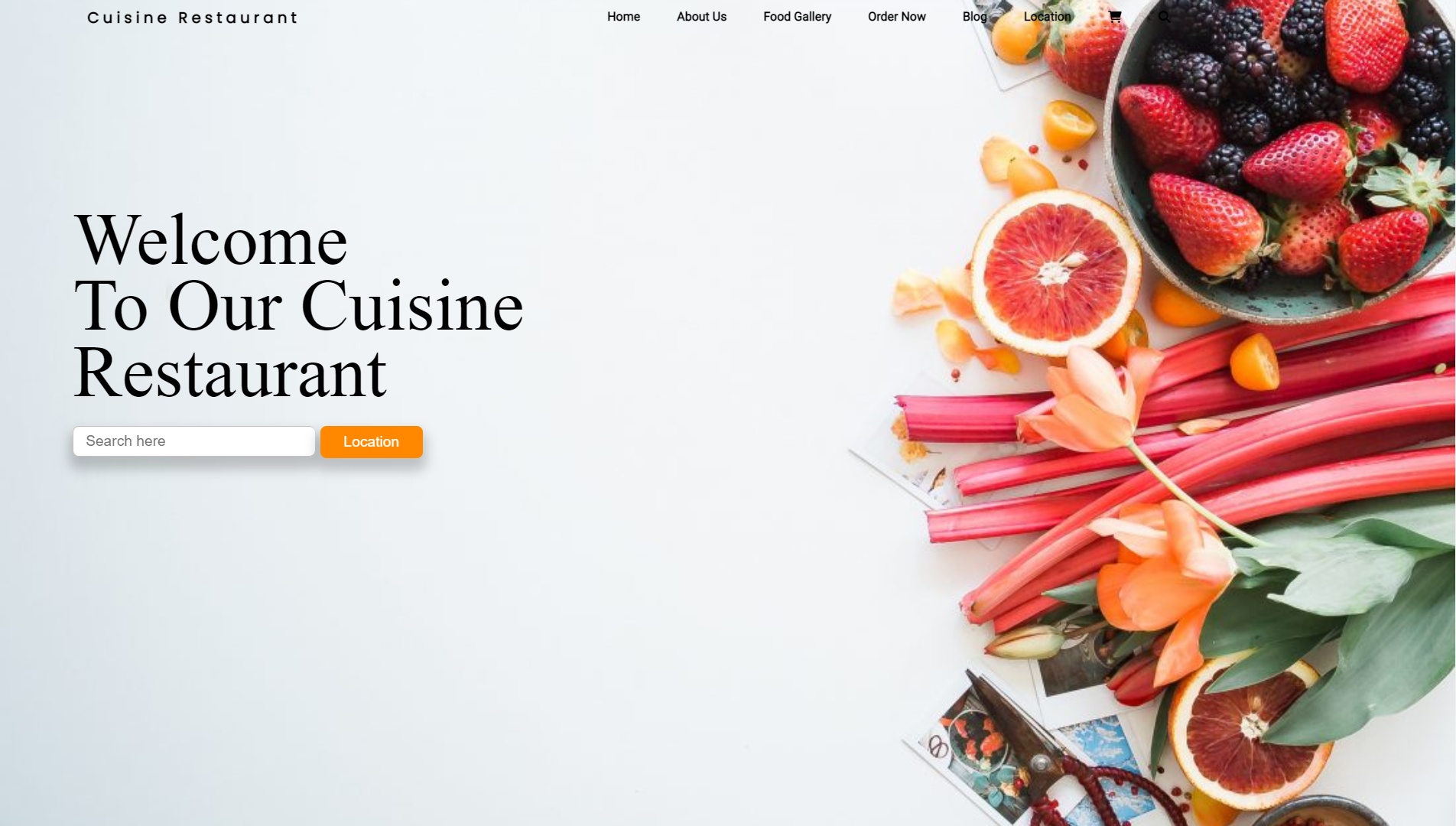 restaurant website